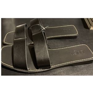 Loft Outlet Black Slide Sandals Size 10M